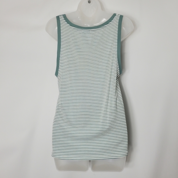 Splendid Sage Green And White Tank Top - Picture 6 of 8